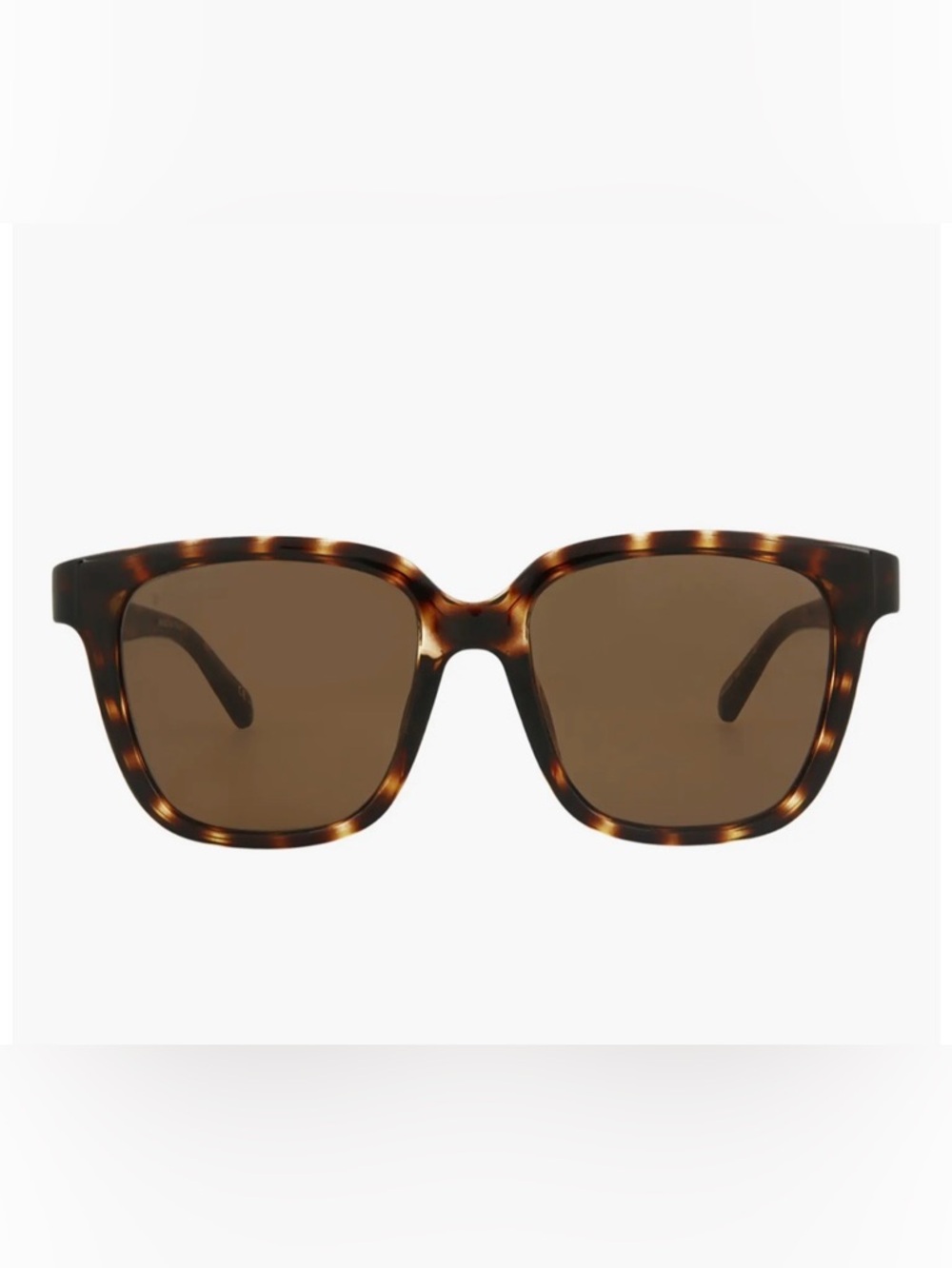 Balenciaga Tortoiseshell Brown Lens Square Sunglasses